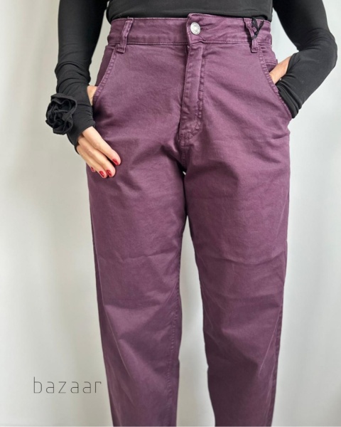 Spodnie Naiff Śliwkowe