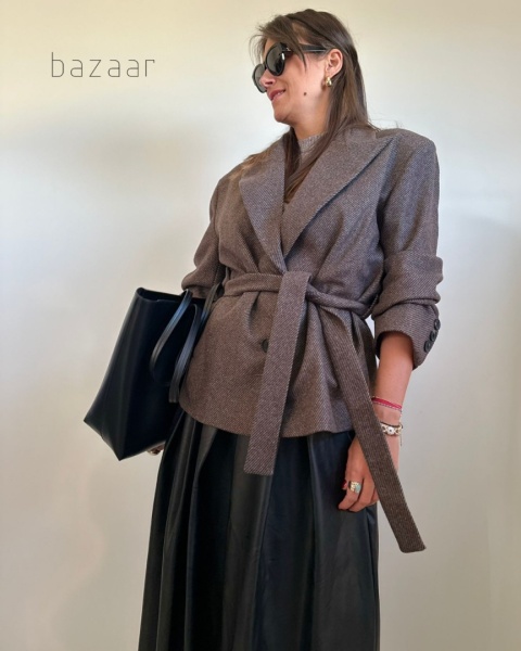 Marynarka Edan brązowy